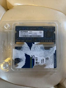 Elpida 4gb (2 x 2GB) 1Rx8 PC3-12800S-11-10-B2 SDRAM - Picture 1 of 3