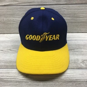 Good Year Tires Baseball Cap Blue Yellow Swingster Snapback Excellent Condition - Picture 1 of 7