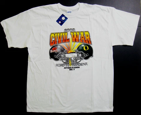 Oregon Ducks Oregon State Beavers Shirt T Shirt Football Civil War 2009 XL New Cover