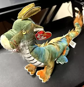 2000 Ty Beanie Baby Chinese Zodiac DRAGON Stuffed Plush w/Tag 12" - Picture 1 of 1
