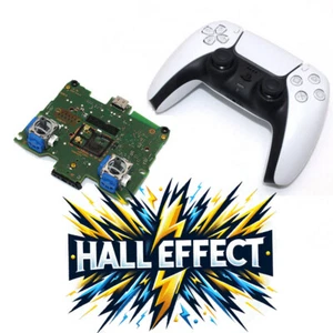 DualSense Wireless-Controller weiss Sony + Hall Effekt Analog Sticks PS5 blau - Bild 1 von 9