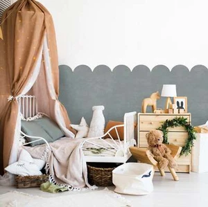 Jakobsmuschel Wandschablone zum Malen Kinderzimmer Mädchen Schlafzimmer - Schwindelentenschablone - Bild 1 von 5