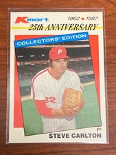 STEVE CARLTON 1987 TOPPS KMART 25TH ANNIVERSARY PHILADELPHIA PHILLIES CARD #15