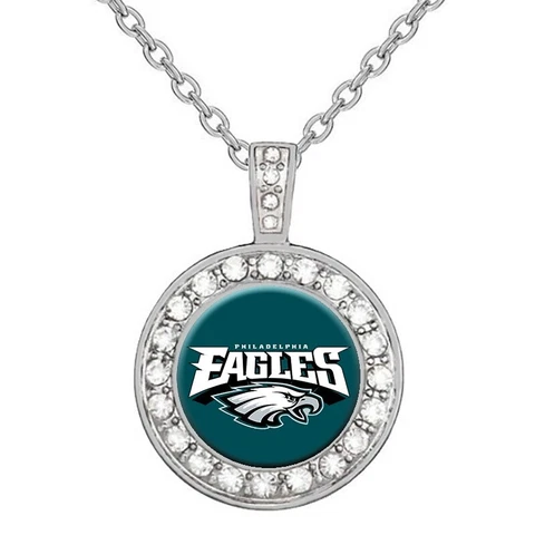 Philadelphia Eagles Elegant Women's 925 Sterling Silver Link Chain Necklace D18 Cover