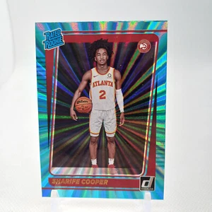 Sharife Cooper RC 2021-22 Panini Donruss Basketball Holo Teal Laser #208 - Bild 1 von 2