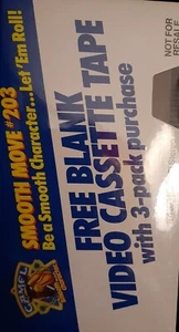 VHS Vintage 1989 Promotion Camel Cigarettes NEUF ruban vierge T120 LIVRAISON GRATUITE - Photo 1/2