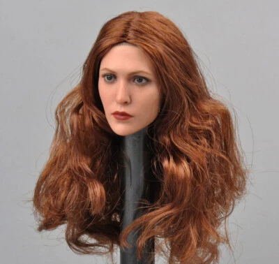 Cabeza de bruja escarlata Elizabeth Olsen tallada para modelo de figura de 12" 1/6 hembra Foto 1 de 4