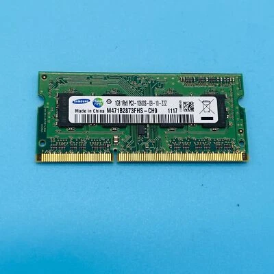 Samsung 1GB 1Rx8 Laptop RAM Memory PC3-10600S SO-DIMM M471B2873FHS-CH9 - Image 1 of 2