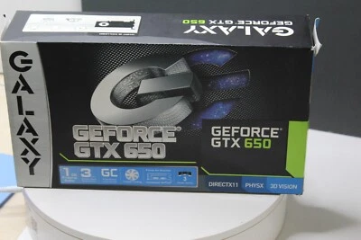 Galaxy GTX 650 GC 1GB GDDR5 PCIe GPU Video Card DVI Mini HDMI - Image 1 of 4