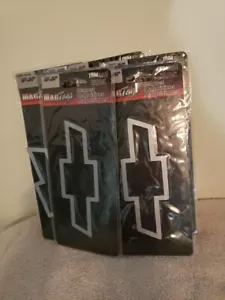 Brand New Lot Of 9 Trimbrite Silver Chevy Bowtie Decals - Picture 1 of 5