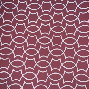 Berkshire Home Indoor/Outdoor Upholstery Fabric 2+ Yds Terracotta Geometric - Picture 1 of 4