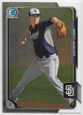2015 Bowman Chrome Prospects #BCP-83 MATT WISLER - San Diego Padres - NM/Mint - Image 1 of 2