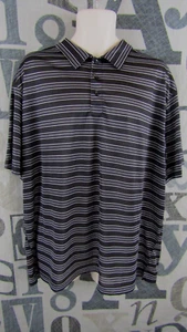 New Etonic Black Polo Shirt Men 2XL Stretch UV Protection Moisture Wicking $55 - Picture 1 of 10