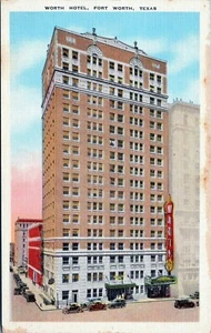 Worth Hotel Fort Worth Texas Postkarte 15949 unbesendet - Bild 1 von 2