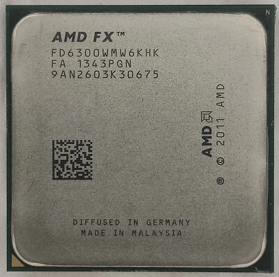 AMD FX-6300 CPU 6-Core 3.5 GHz 4.1 GHz Turbo Socket AM3+ FD6300WMW6KHK - Image 1 of 2