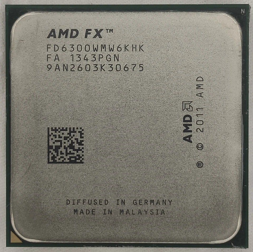 AMD FX-6300 CPU 6-Core 3.5 GHz 4.1 GHz Turbo Socket AM3+ FD6300WMW6KHK - Image 1 of 2