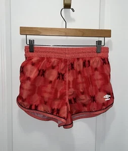 Woman’s Marbled Pink Coral Umbro Athleisure Athletic Lined Shorts Size Small - Picture 1 of 6