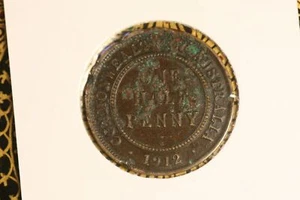 1912 - Australian Halfpenny - Problem Coin - Picture 1 of 2