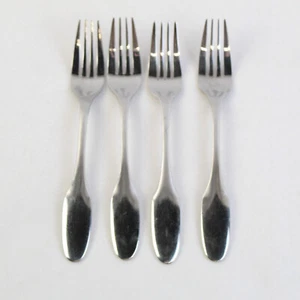 Set Di 4 ONEIDA Argento Libertà Acciaio Inox Insalata Forcelle - Foto 1 di 5