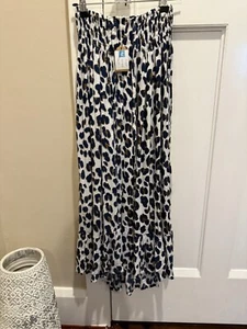 Leopard Print Boho Skirt Elastic Waist - Picture 1 of 3