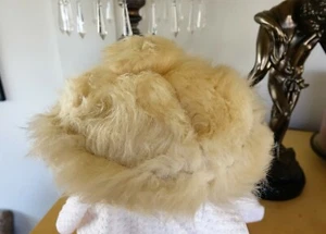 Vintage Pill Box Hat White Cream - Picture 1 of 2