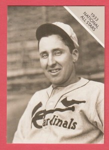 1933 National All Stars -- Ripper Collins -- Cardinals -- Box 123