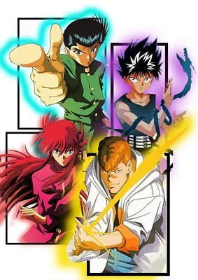 NEW YU YU HAKUSHO ANIME POSTER PREMIUM WALL ART PRINT SIZE A5-A1 - Image 1 of 4