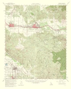 Topographical Map - Banning California Quad - USGS 1964 - 23 x 28.65 - Picture 1 of 20