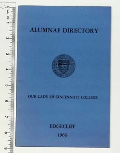 1966 EdgeCliff Alumnae Directory Our Lady Lady Of Cincinnati College - Picture 1 of 3