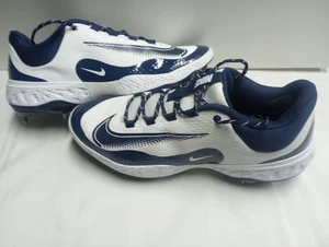 Nike Alpha Huarache Men's Baseball Cleats size 15 blue/white - Picture 1 of 8
