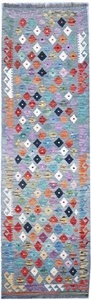 294 X78cm TASH Runner Handmade Afghan Tribal Classic Woollen Corridor Kilim Rug - Picture 1 of 7