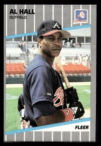 1989 Fleer Baseball #593 Al Hall Atlanta Braves - Picture 1 of 2