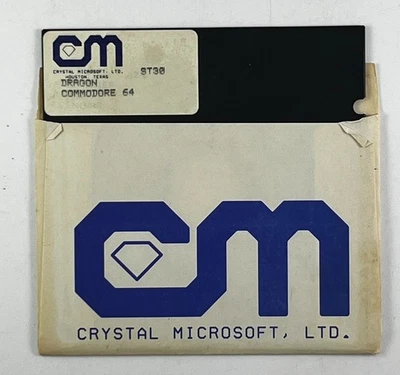 DRAGON by CRYSTAL MICROSOFT Vintage Game for Commodore 64 - Image 1 of 4