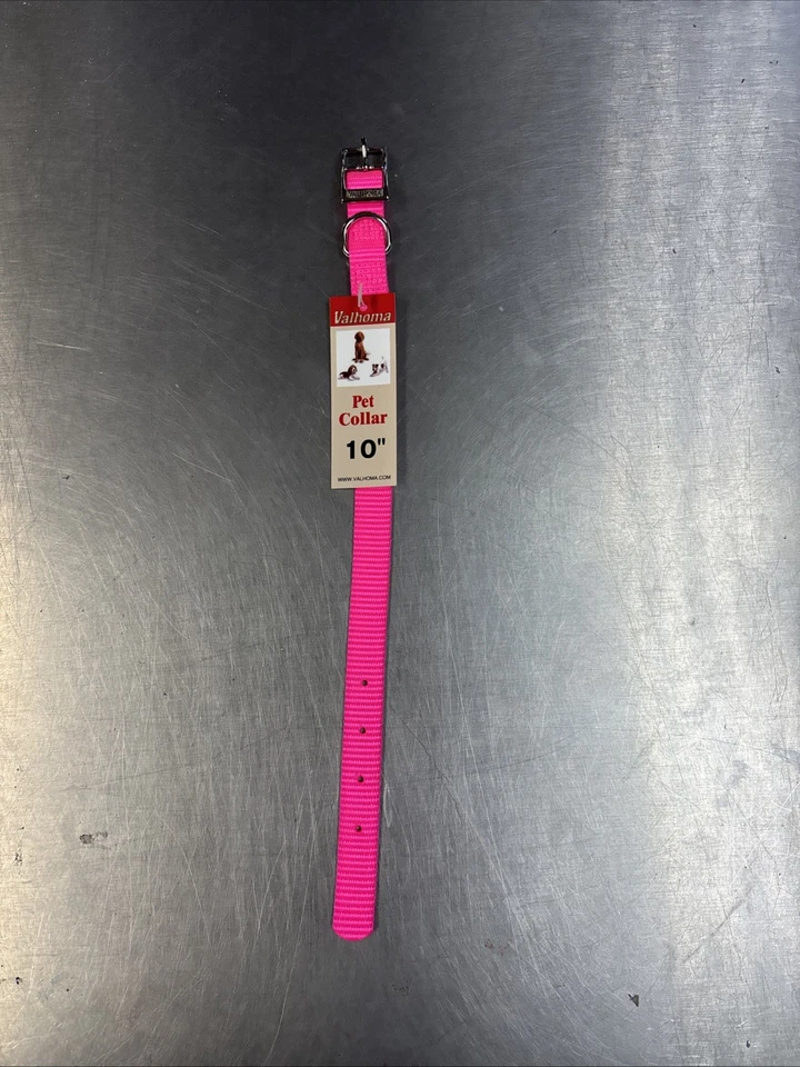 5/8”X10” Hot Pink Nylon Dog Collar - Image 1 of 1