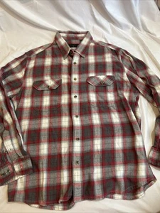Field & Stream Flanellhemd Herren XL Knopfleiste kariert Vintage rot Outdoor - Bild 1 von 6