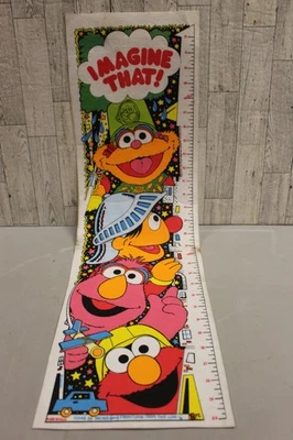 Plaza Sésamo "¡Imagina eso!" Tabla de crecimiento - 52" - Usado Foto 1 de 4