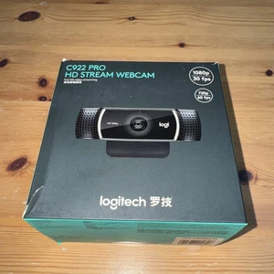 Logitech C922 Pro HD Stream Webcam - 1080p / 720p-60fps - 960-001088 - Brand New - Picture 1 of 3