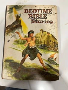 Bedtime Bible Stories Vintage 1955 Childrens Hardcover Book Whitman Publishing - Imagen 1 de 9