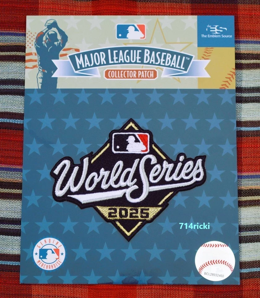 2025 MLB World Series Patch Los Angeles Dodgers vs Toronto Blue Jays Collector - Image 1 of 1