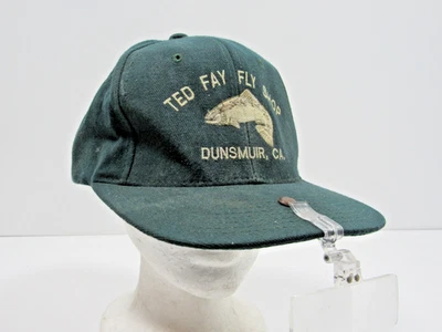 Raro De Colección Ted Fay Fly Shop Dunsmuir CA Sombrero Snap Back Gorra con Lupa #H5 Foto 1 de 4