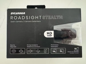 SYLVANIA Roadsight Stealth Dash Camera-140 Degree View HD 1440p w/ 32GB CARD - Picture 1 of 3