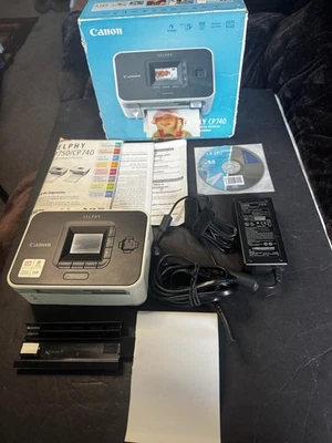 Canon Selphy CP740 Compact Photo Digital Inkjet Printer USB Memory Card Slots - Image 1 of 4