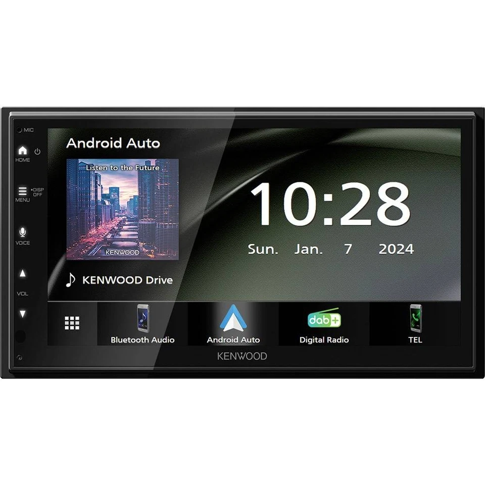 Kenwood DMX6523DABS Ricevitore multimediale per auto Nero Wi-Fi Bluetooth