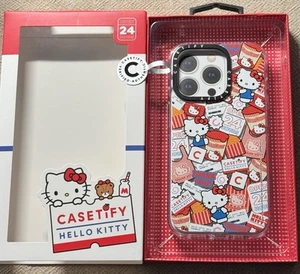 Casetify Hello Kitty Sticker Case Clear Case MagSafe Compatible iPhone 15 Pro - Picture 1 of 10