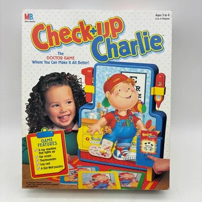 VINTAGE Check Up Charlie The Doctor Game COMPLETE Milton Bradley 1995 Kids 90's - Image 1 of 4