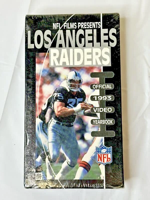 Los Angeles Raiders Official 1993 Video Yearbook VHS Tape NFL NEW SEALED PROMO! - Image 1 of 4