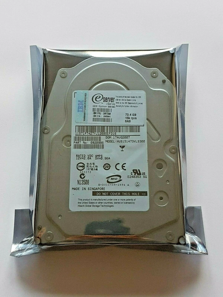 73.4 GB SAS IBM Xseries 40K1043 15K RPM 80pin 8MB HDD 3.5 " Internal Hard New - Image 1 of 1
