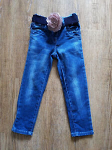 Next Girls Blue Stretch Jeans 4-5 Years 104-110cm Immaculate!