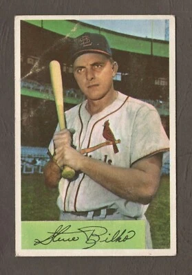 1954 Bowman Baseball Card #206 Steve Bilko – St. Louis Cardinals  - Image 1 of 2