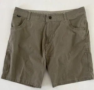 Kuhl Mens Hiking Shorts Size 38 Vintage Patina Dye Brown Cargo Walking Travel - Picture 1 of 11